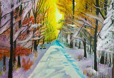 Diamond Painting Bomen in twee seizoenen met Ronde steentjes 100x70cm - Beste Kwaliteit
